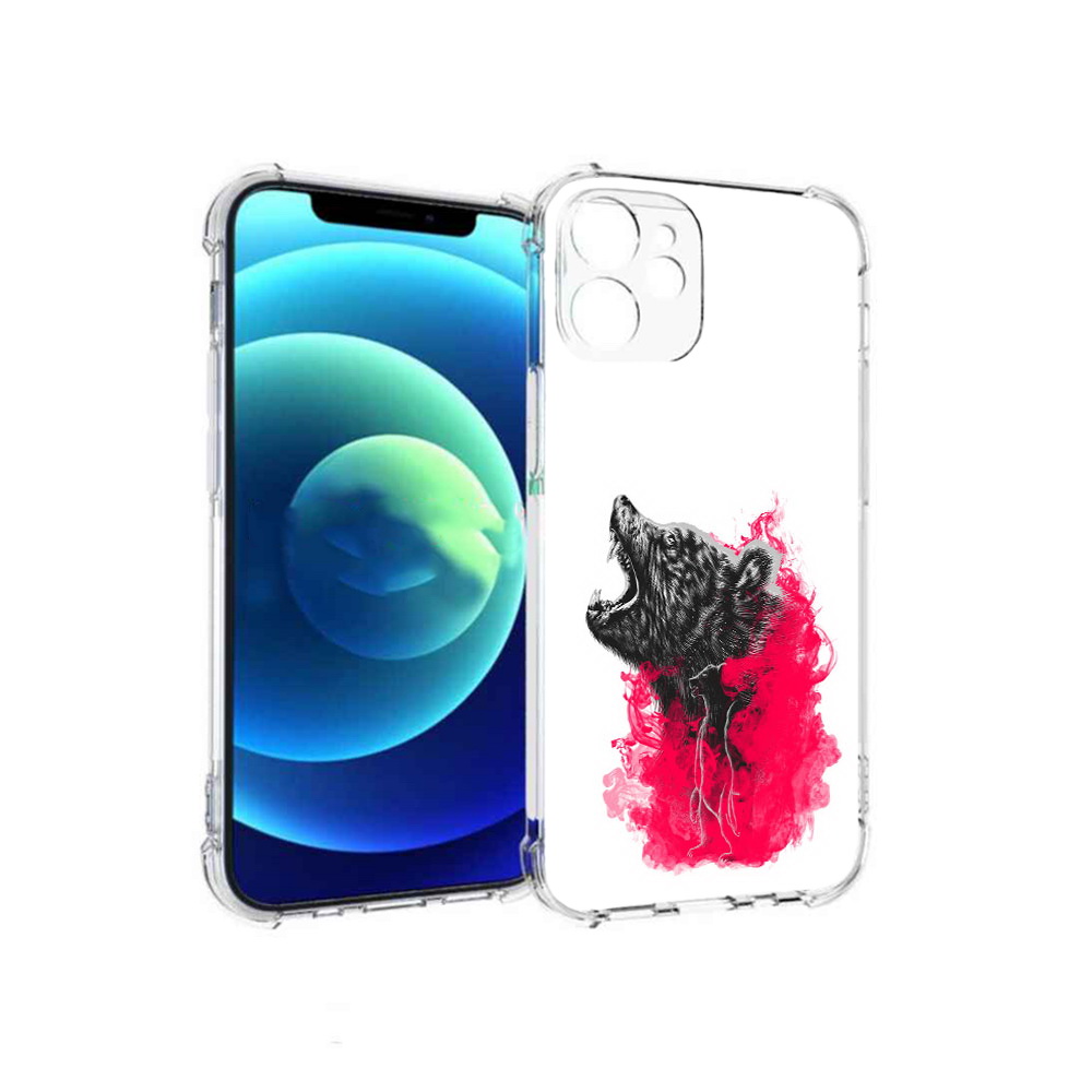 

Чехол MyPads Tocco для Apple iPhone 12 mini медведь в дымке (PT157566.610.463), Прозрачный, Tocco