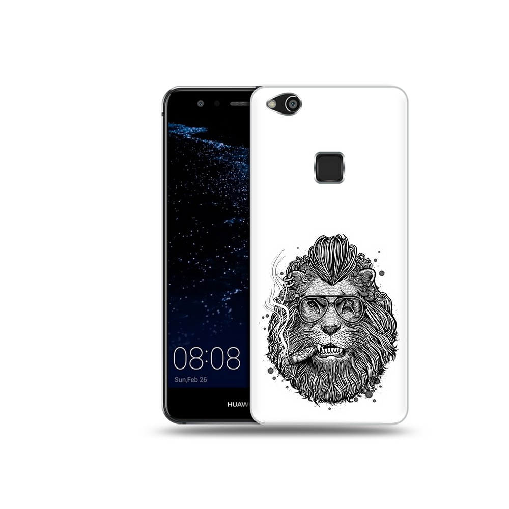 

Чехол MyPads Tocco для Huawei P10 Lite курящий лев (PT62135.59.432), Прозрачный, Tocco