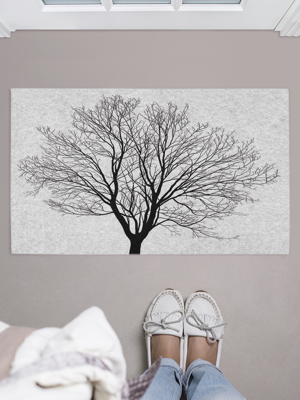 

Придверный коврик в прихожую для обуви, на резиновой основе, 75x45 см door_66230 JoyArty