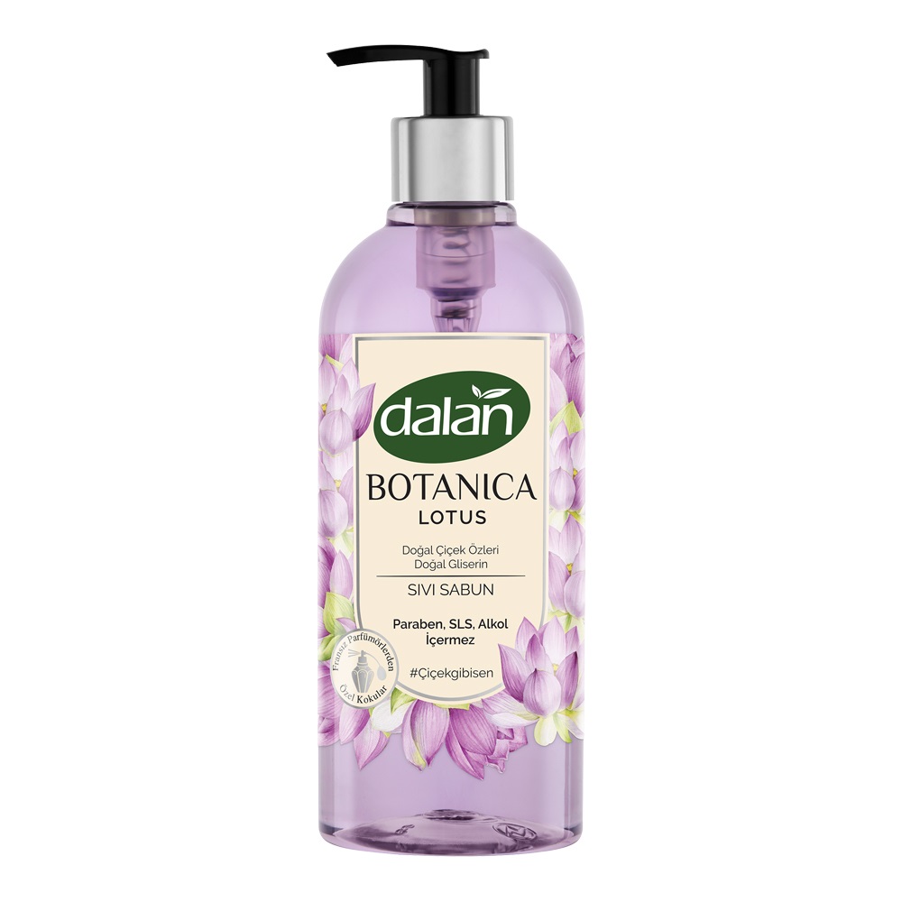 Мыло жидкое DALAN Botanica, парфюмированное Лотос, 500 мл dalan парфюмированное мыло для рук и тела botanica аромат пион 600