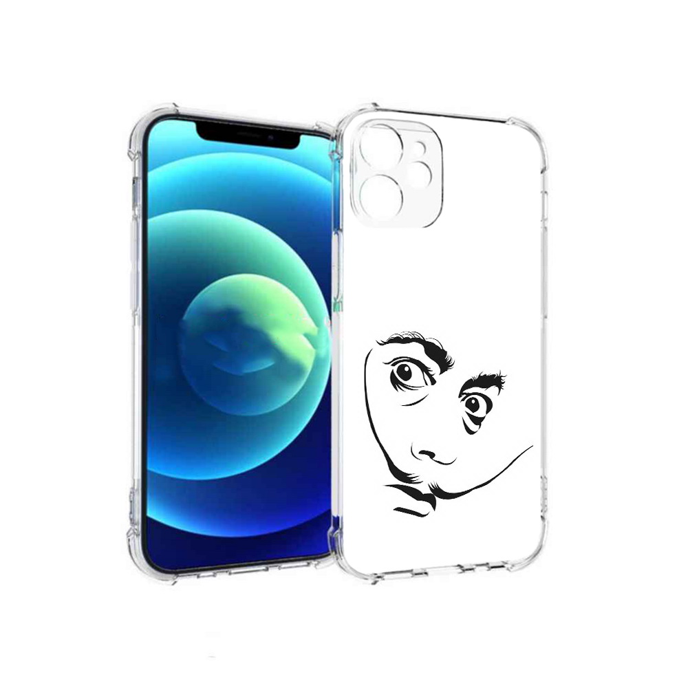 

Чехол MyPads Tocco для Apple iPhone 12 mini мужчина с длинными усами (PT157566.610.487), Прозрачный, Tocco