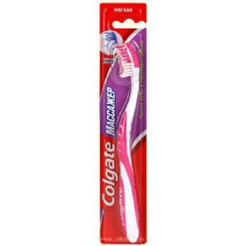

Зубная щетка Colgate Массажер розовая