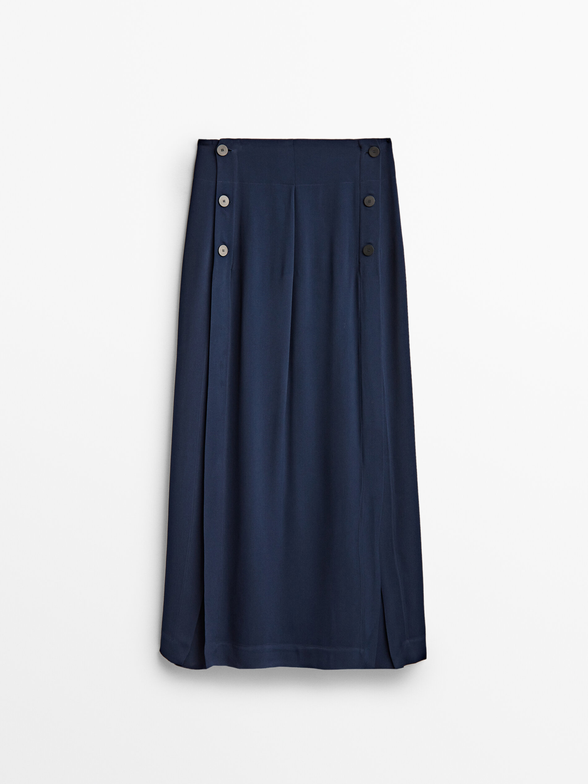 

Юбка женская Massimo Dutti 05261744400 синяя XS, 05261744400