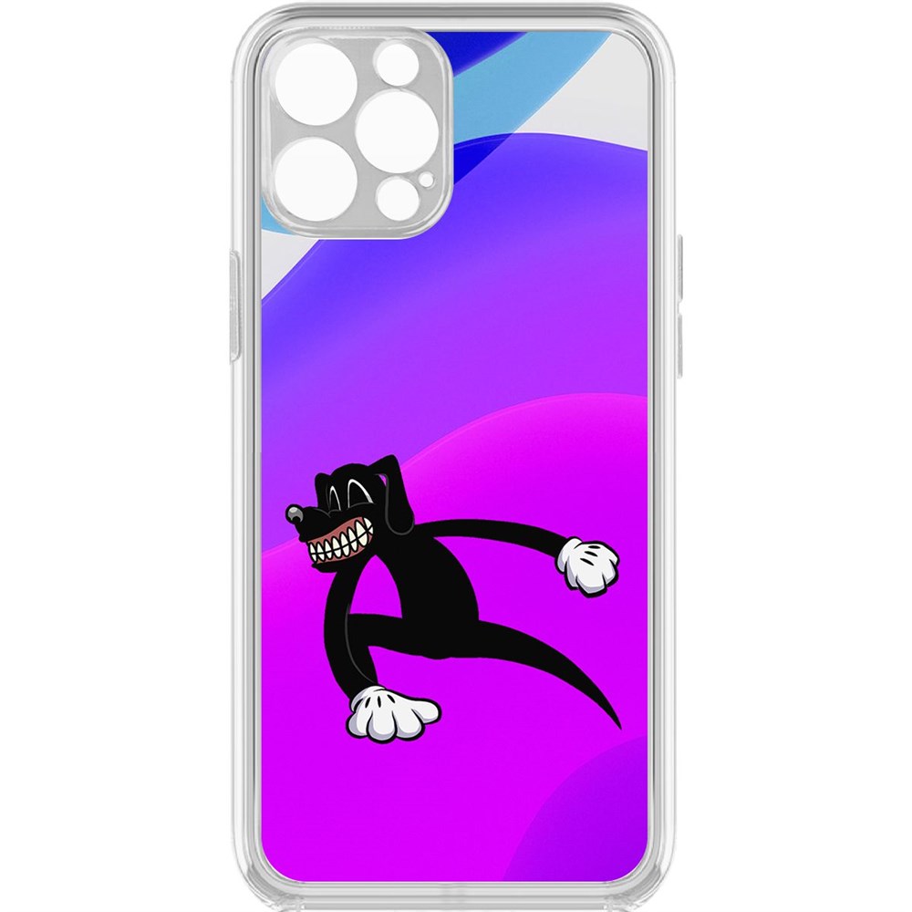 

Чехол-накладка Кейс Хаги Ваги - Картун Дог для iPhone 12 Pro с защитой камеры, Прозрачный