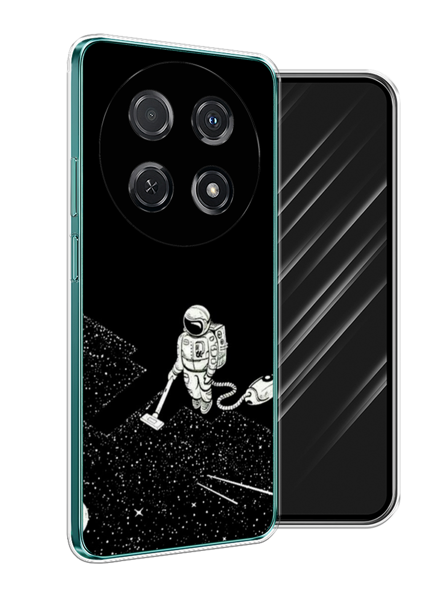 

Чехол Awog на Huawei Nova 12i "Космонавт с пылесосом", Белый, 6123950-1