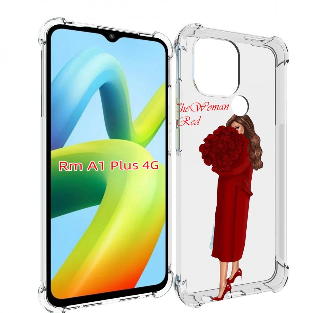 

Чехол MyPads девушка-полностью-в-красном женский для Xiaomi Redmi A1 Plus +, Прозрачный, Tocco