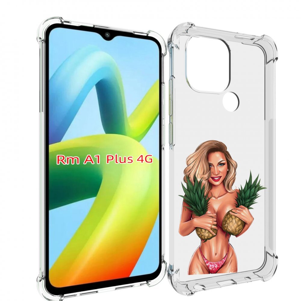 

Чехол MyPads девушка-с-ананасами женский для Xiaomi Redmi A1 Plus +, Прозрачный, Tocco