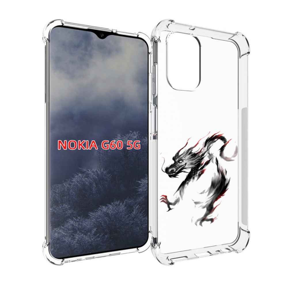

Чехол MyPads черный дракон для Nokia G60 5G, Прозрачный, Tocco