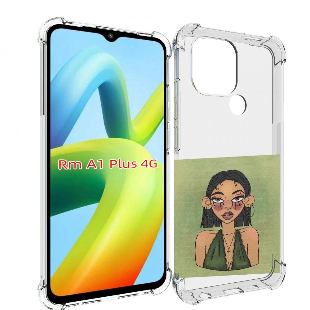 

Чехол MyPads девушка-с-каре-и-тату для Xiaomi Redmi A1 Plus +, Прозрачный, Tocco