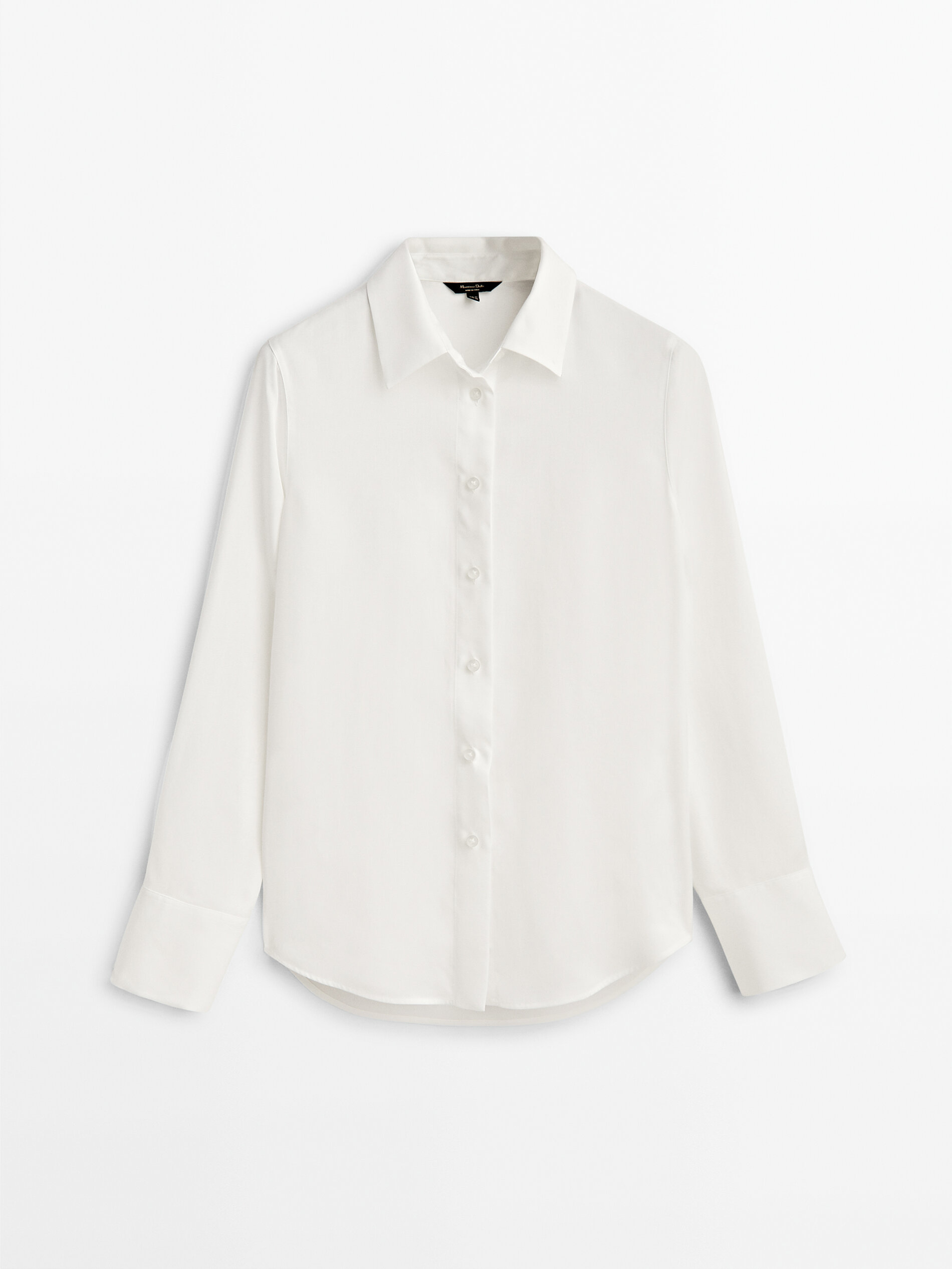 

Рубашка женская Massimo Dutti 05109644251 белая 38, 05109644251