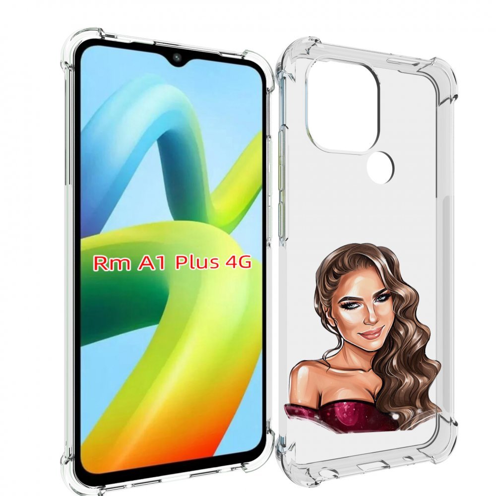 

Чехол MyPads девушка-с-улыбкой женский для Xiaomi Redmi A1 Plus +, Прозрачный, Tocco