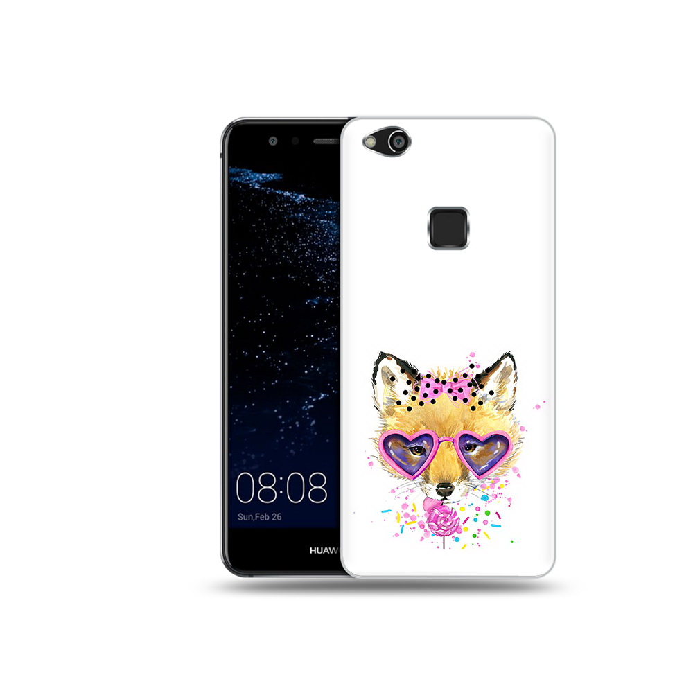 

Чехол MyPads Tocco для Huawei P10 Lite лисенок с бантиком (PT62135.59.441), Прозрачный, Tocco