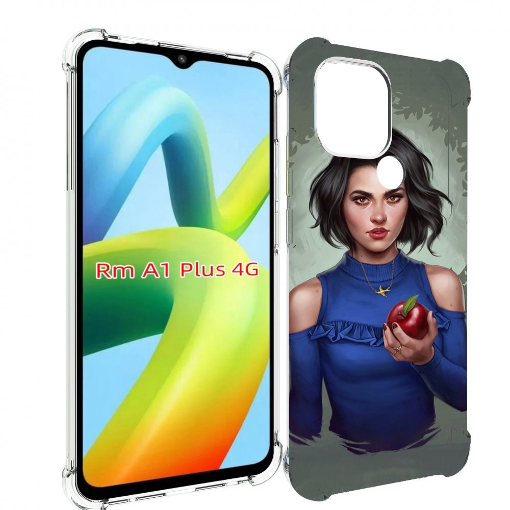 

Чехол MyPads девушка-с-яблоком женский для Xiaomi Redmi A1 Plus +, Прозрачный, Tocco