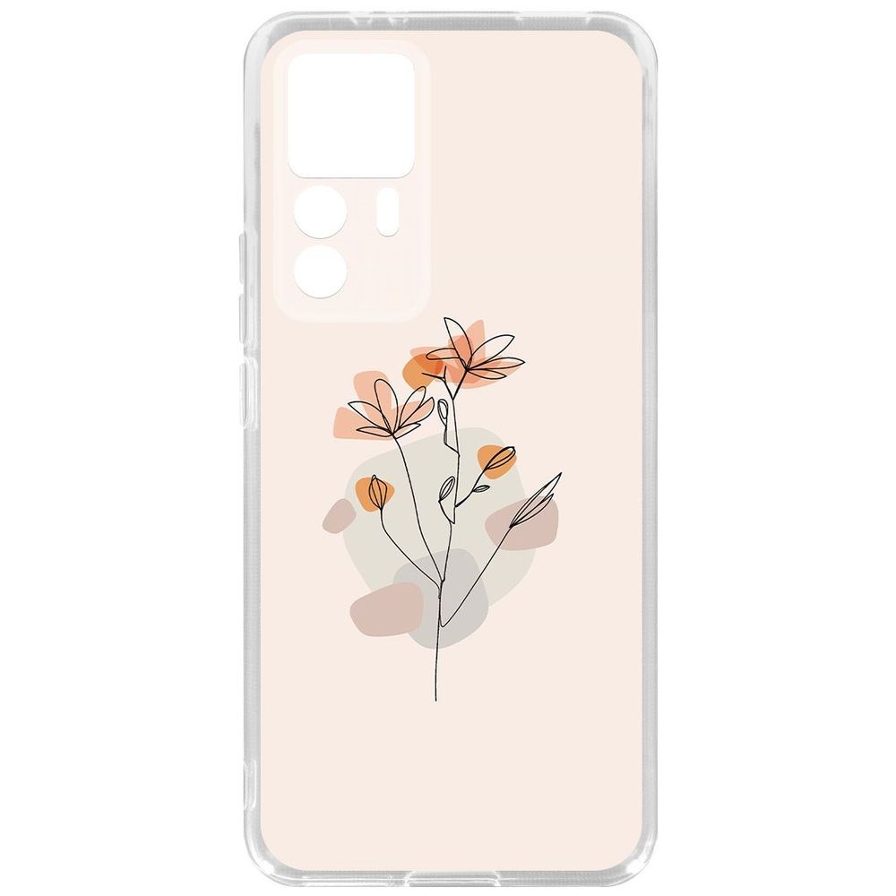 

Чехол-накладка Кейс Ромашки для Xiaomi 12T Pro, Прозрачный