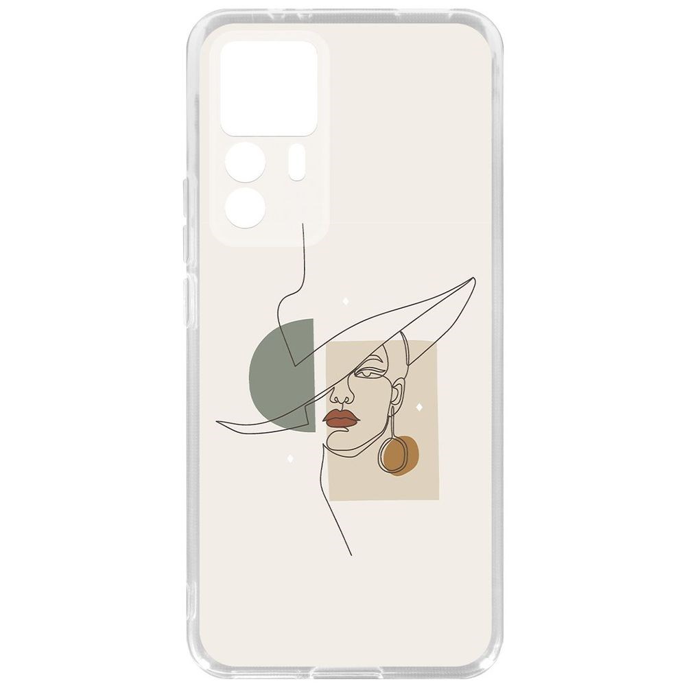 

Чехол-накладка Кейс Стиль для Xiaomi 12T Pro, Прозрачный