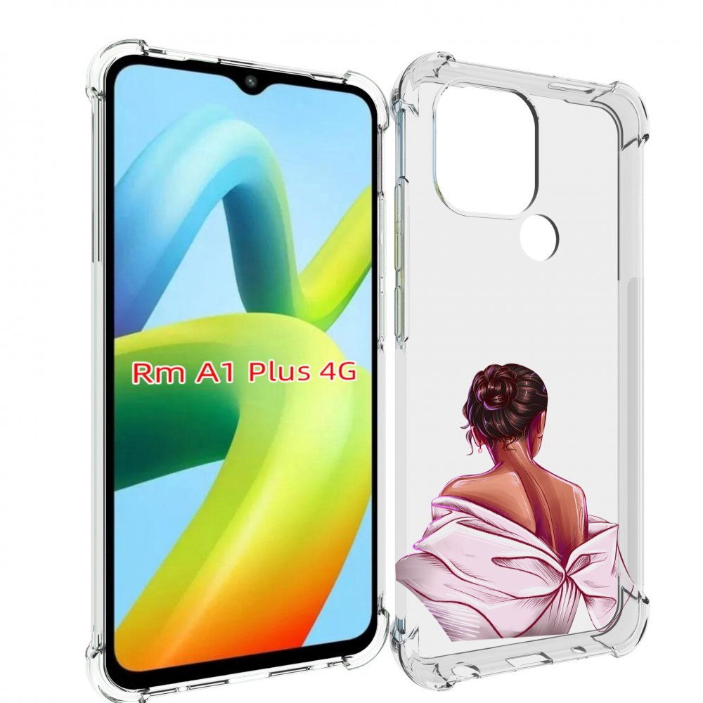 

Чехол MyPads девушка-со-спины женский для Xiaomi Redmi A1 Plus +, Прозрачный, Tocco
