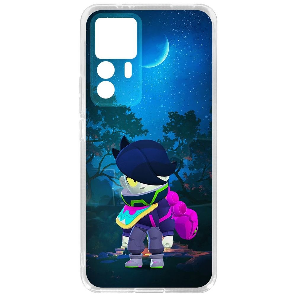 

Чехол-накладка Кейс Brawl Stars-Орочи Эдгар для Xiaomi 12T Pro, Прозрачный