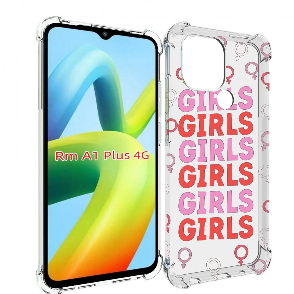 

Чехол MyPads девушки!!! женский для Xiaomi Redmi A1 Plus +, Прозрачный, Tocco