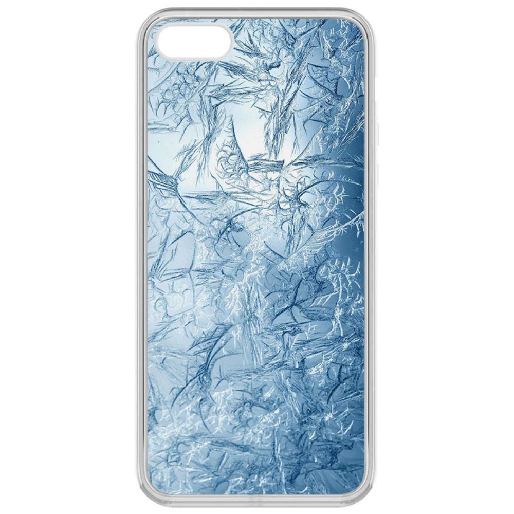 

Чехол-накладка Krutoff Clear Case Лед для iPhone 5, Прозрачный