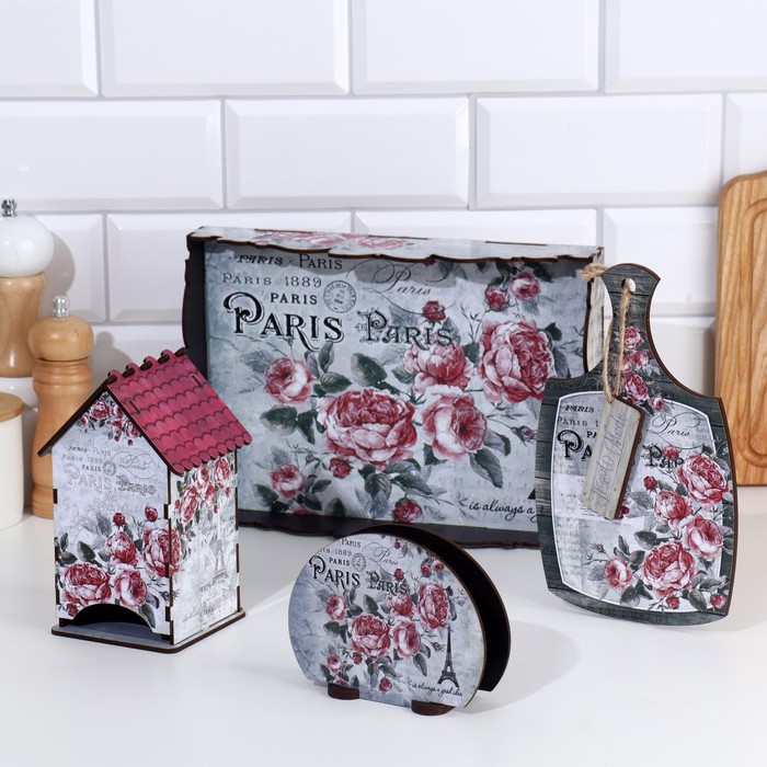 

Набор кухонных принадлежностей "Париж", 28х20х10 см