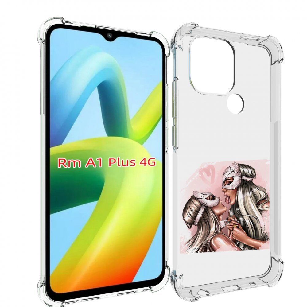 

Чехол MyPads девушки-поцелуй женский для Xiaomi Redmi A1 Plus +, Прозрачный, Tocco
