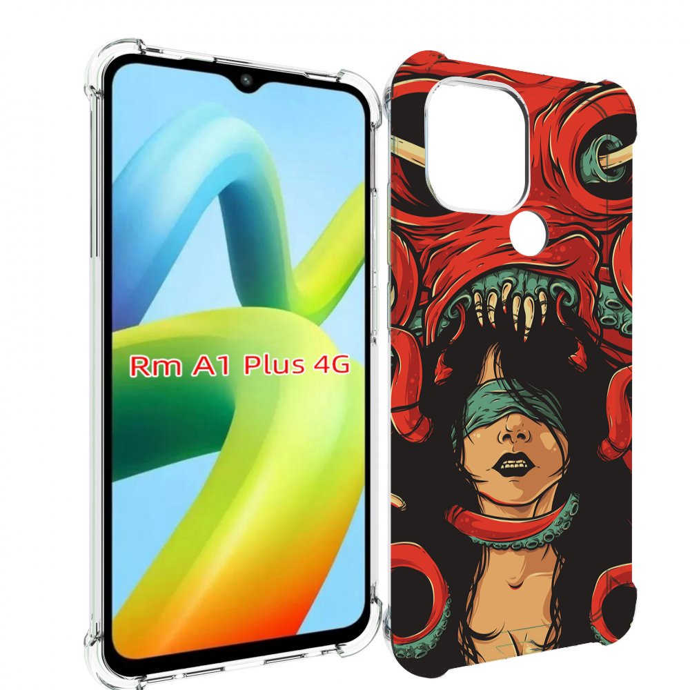 Чехол MyPads девушку-съедает-осьминог для Xiaomi Redmi A1 Plus +