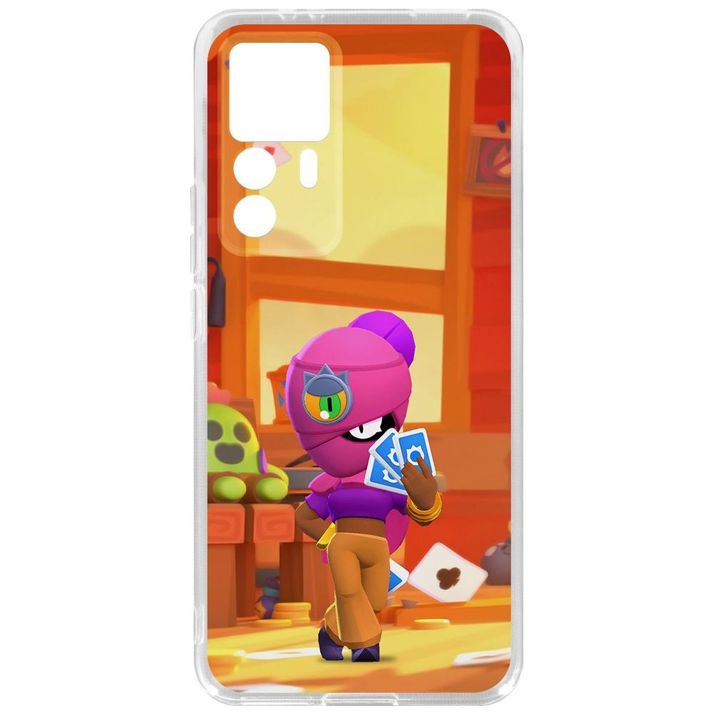 

Чехол-накладка Кейс Brawl Stars-Тара для Xiaomi 12T Pro, Прозрачный