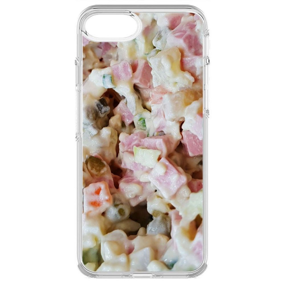 

Чехол-накладка Krutoff Clear Case Оливье для iPhone 7