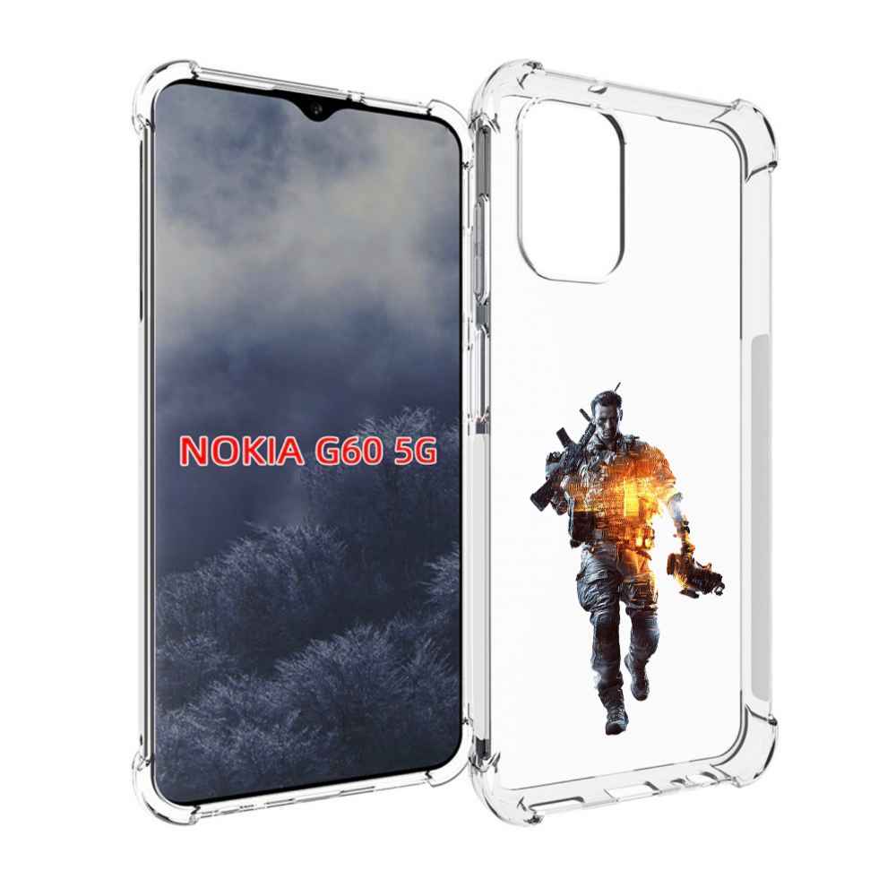 

Чехол MyPads Battlefield-4 мужской для Nokia G60 5G, Прозрачный, Tocco