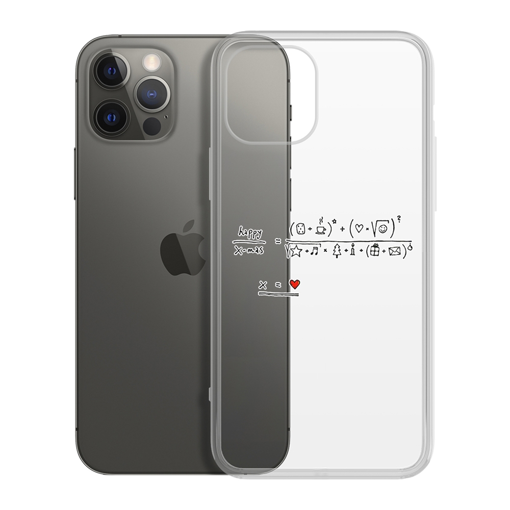 Чехол-накладка Krutoff Clear Case Праздничная формула для iPhone 12/12 Pro