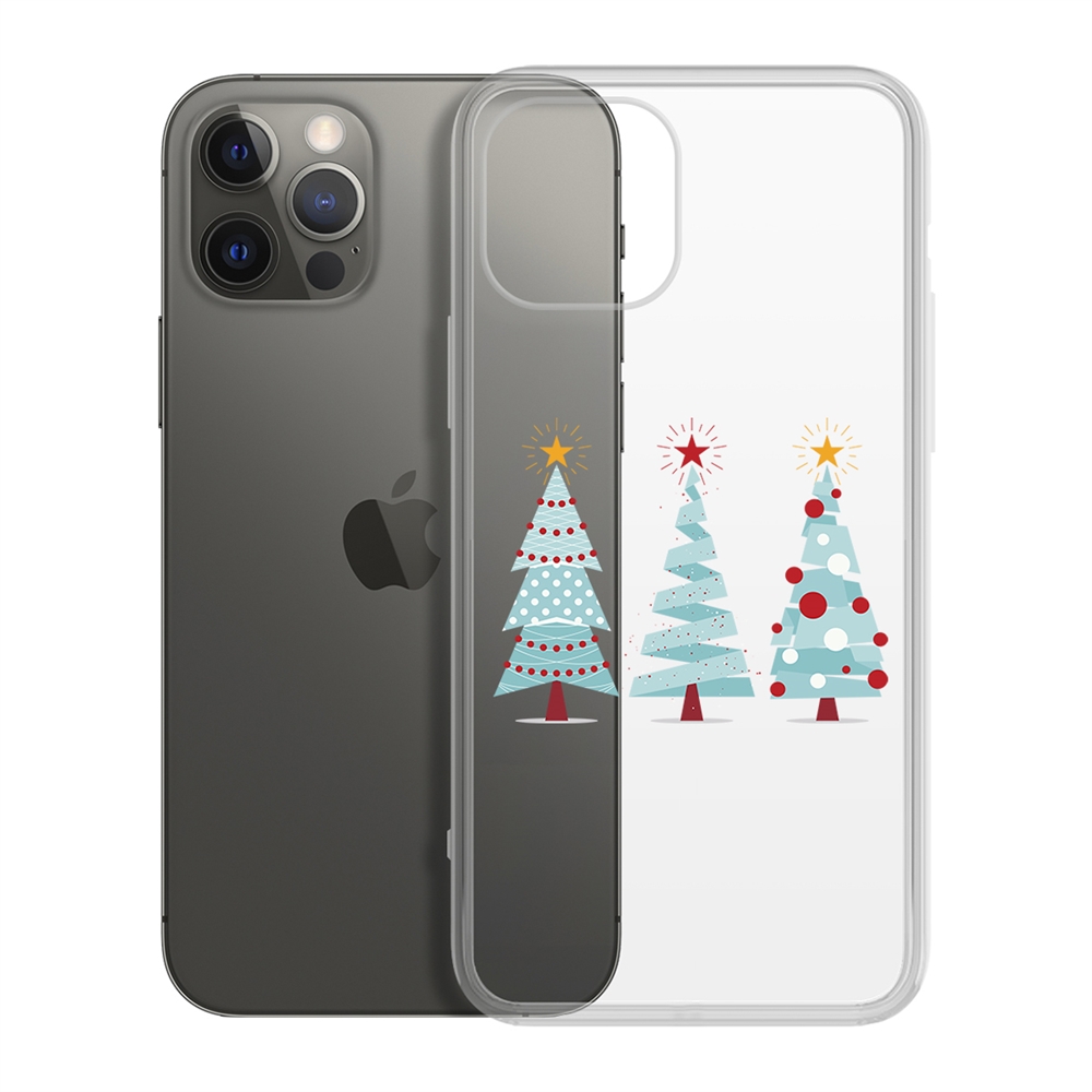 

Чехол-накладка Krutoff Clear Case Новоёлка для iPhone 12/12 Pro, Прозрачный