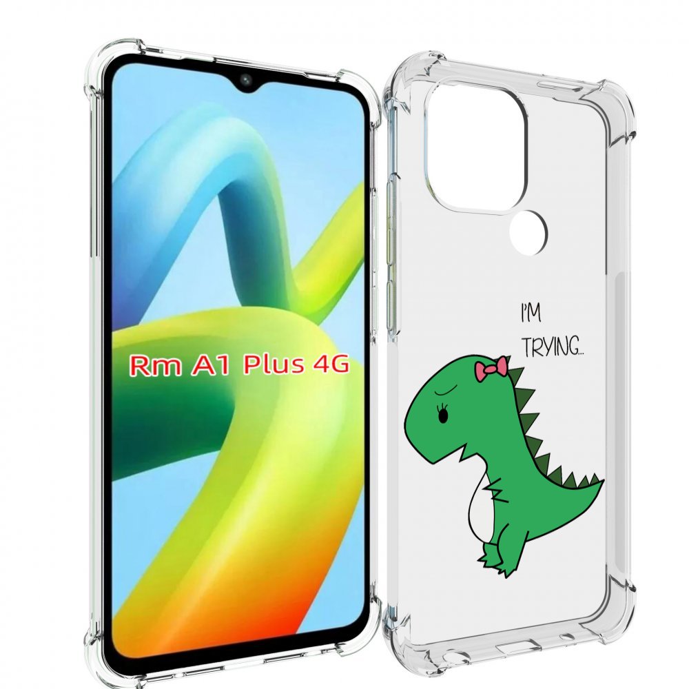 

Чехол MyPads динозаврик-девочка для Xiaomi Redmi A1 Plus +, Прозрачный, Tocco