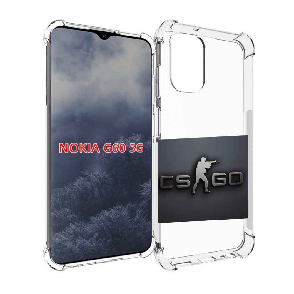 

Чехол MyPads CS go логотип мужской для Nokia G60 5G, Прозрачный, Tocco