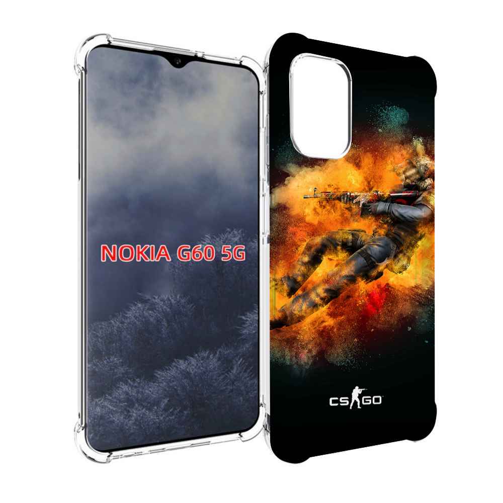 

Чехол MyPads CS-go-Контр-террорист мужской для Nokia G60 5G, Прозрачный, Tocco