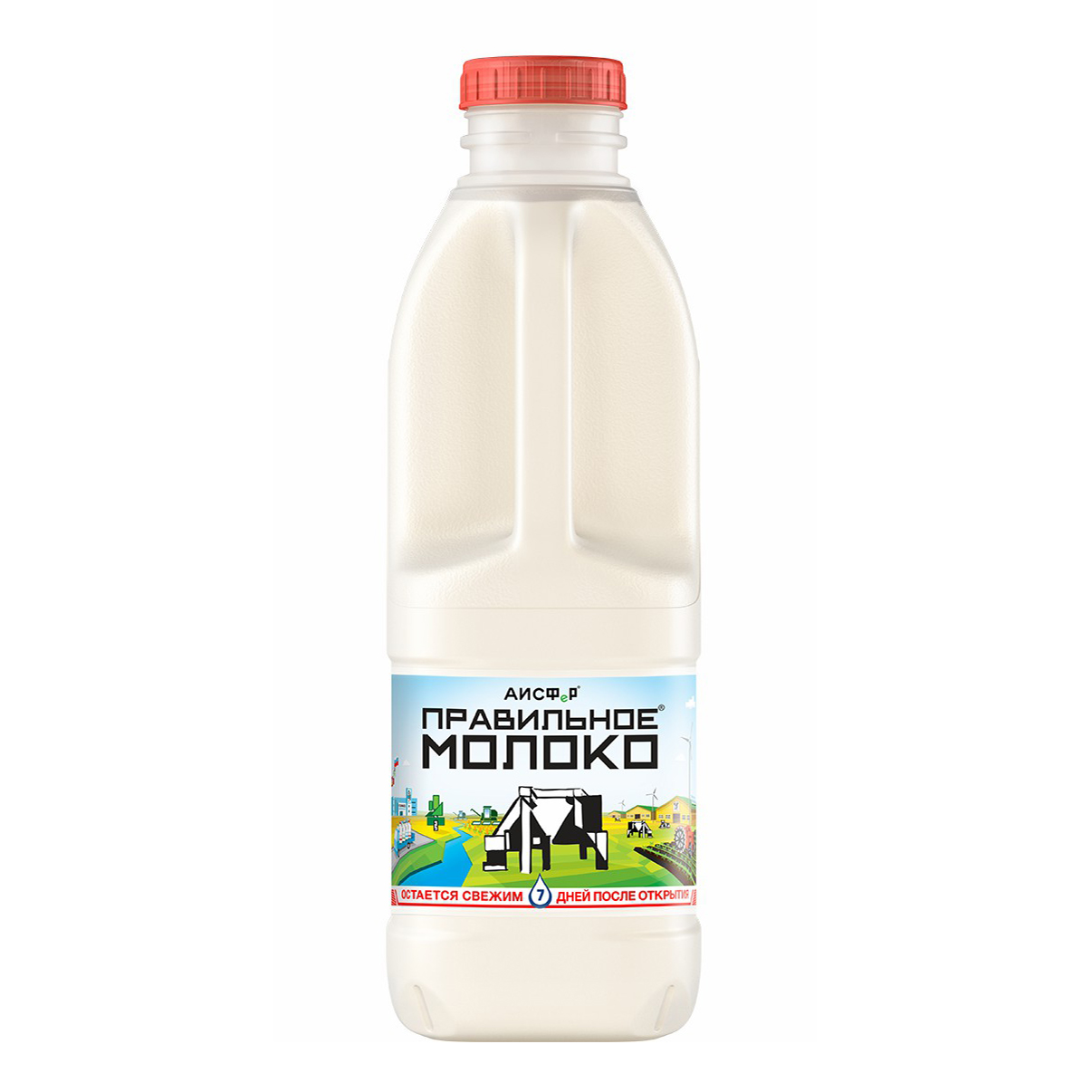 Молоко 3,2 - 4% пастеризованное 900 мл Правильное Молоко БЗМЖ