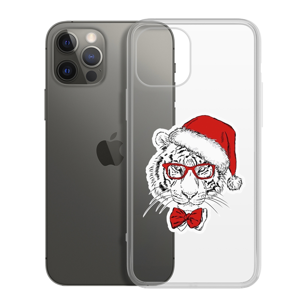 

Чехол-накладка Krutoff Clear Case Символ года для iPhone 12/12 Pro