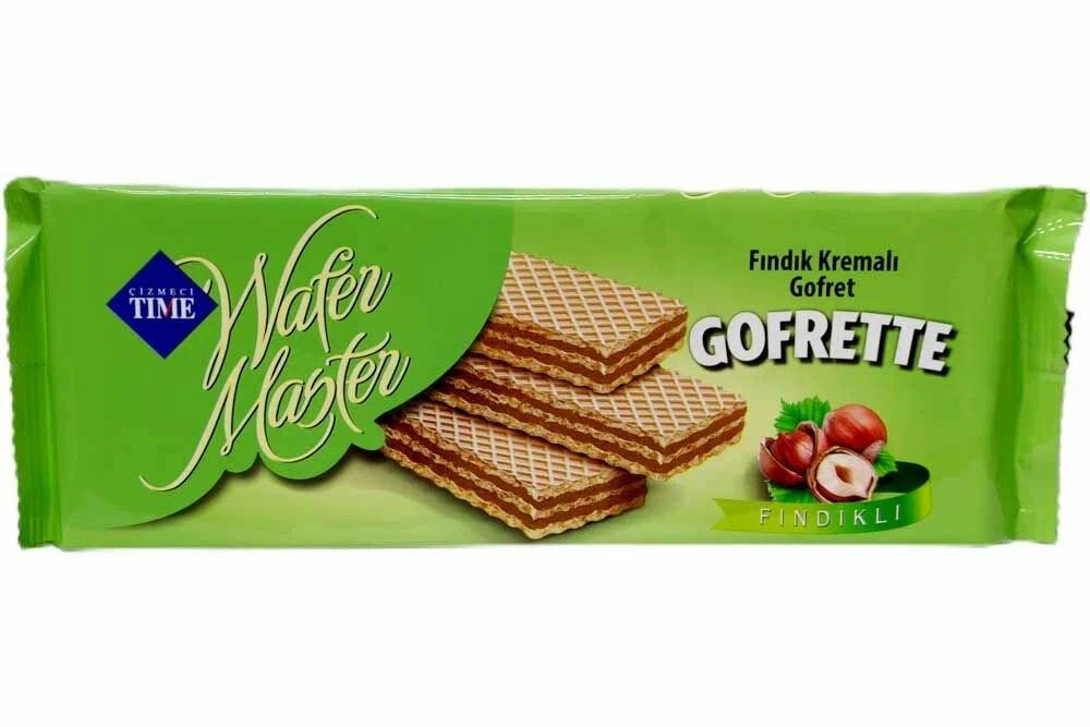 Вафли Cizmeci Time wafer master трубочки фундук 400 г