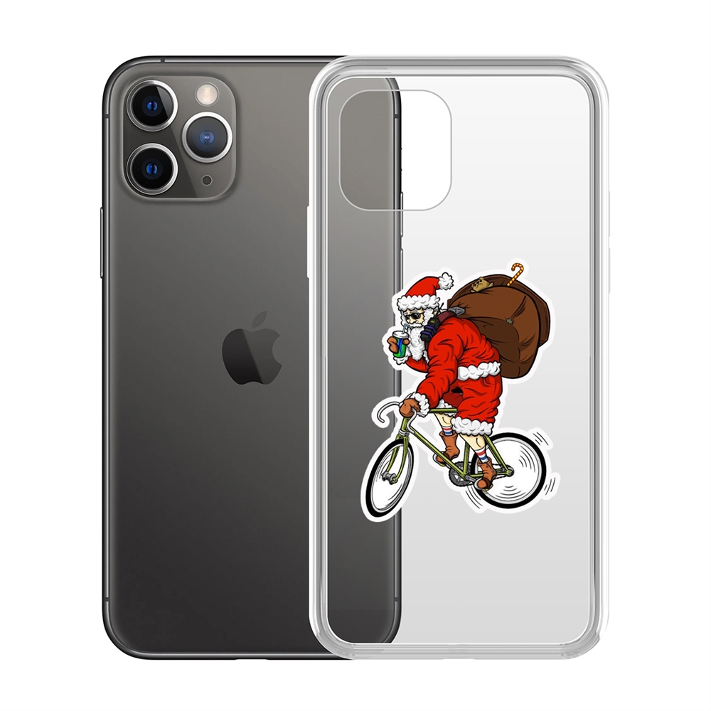 

Чехол-накладка Krutoff Clear Case Санта-курьер для iPhone 11 Pro