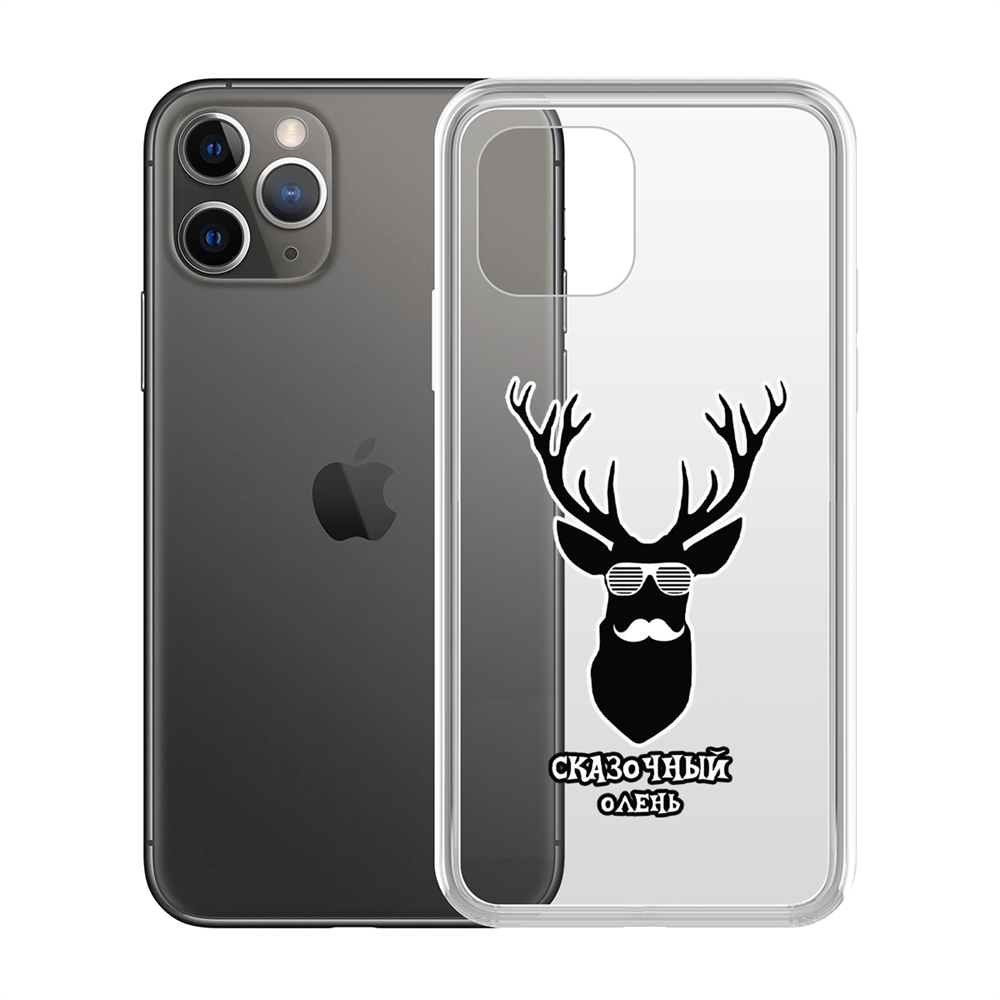 

Чехол-накладка Krutoff Clear Case Сказочный олень для iPhone 11 Pro, Прозрачный