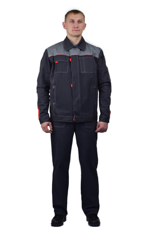 

Костюм рабочий мужской Ursus КОС106-САРЖА темно-серый 44-46 RU, 182-188 см, КОС106-САРЖА