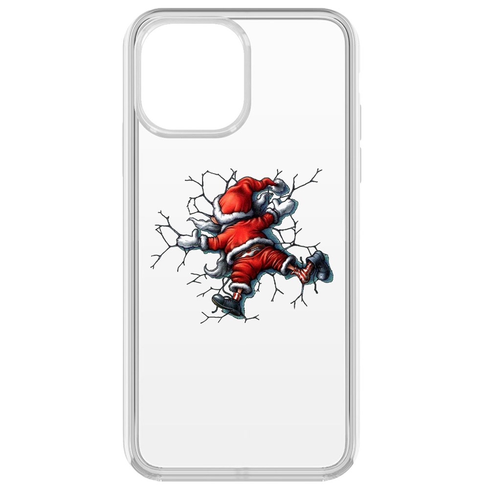 

Чехол-накладка Krutoff Clear Case После праздника для iPhone 13 Pro Max, Прозрачный