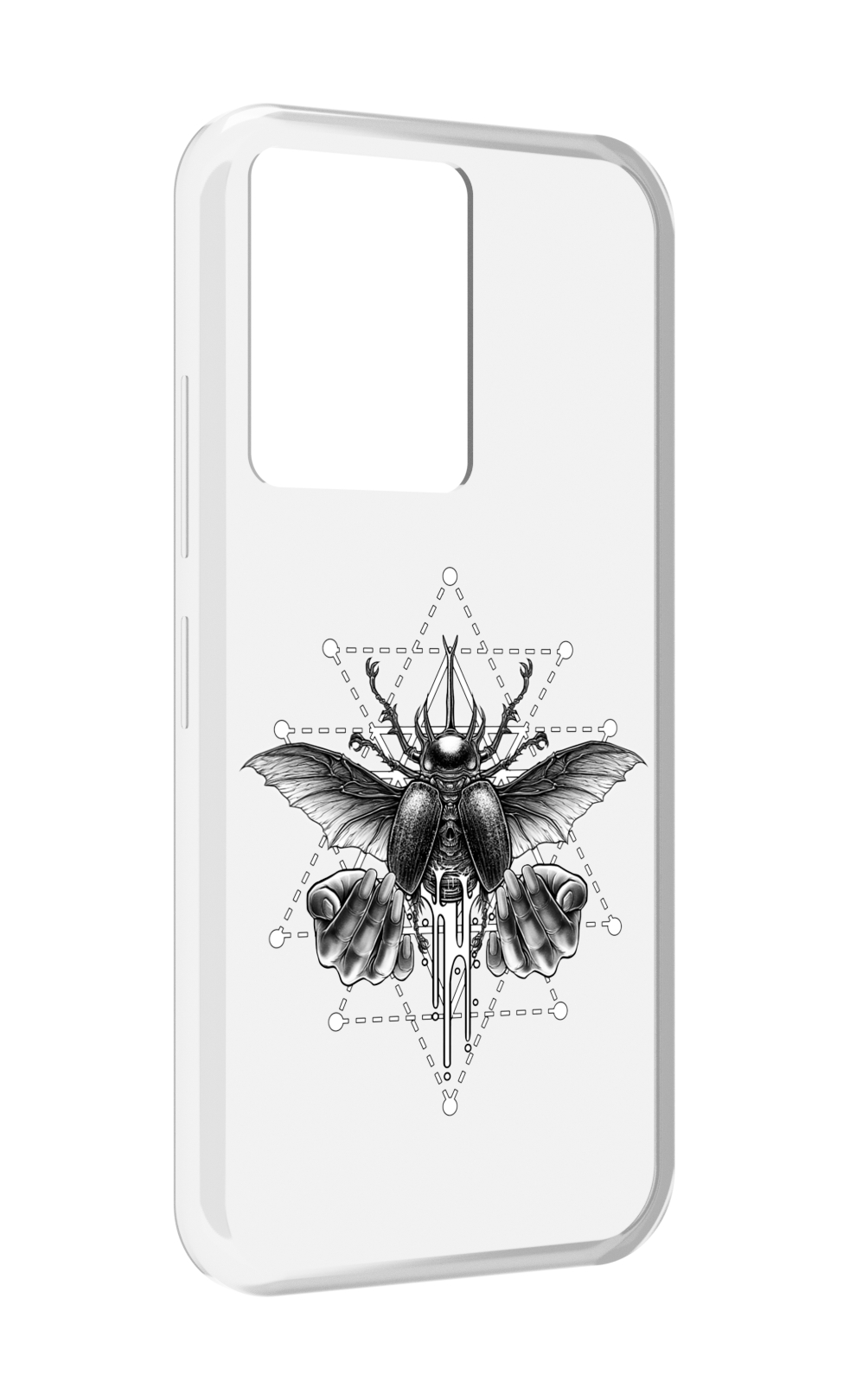 

Чехол MyPads скарабей для Infinix Note 12 5G X671 / Note 12 Pro 5G, Прозрачный, Tocco