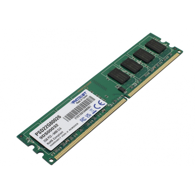 

Оперативная память Patriot Dimm PSD22G80026 2 ГБ, DDR2, 3204473, PSD22G80026