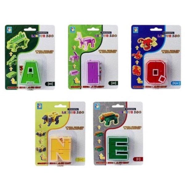 

Трансботы 1toy Lingvo Zoo, МИКС