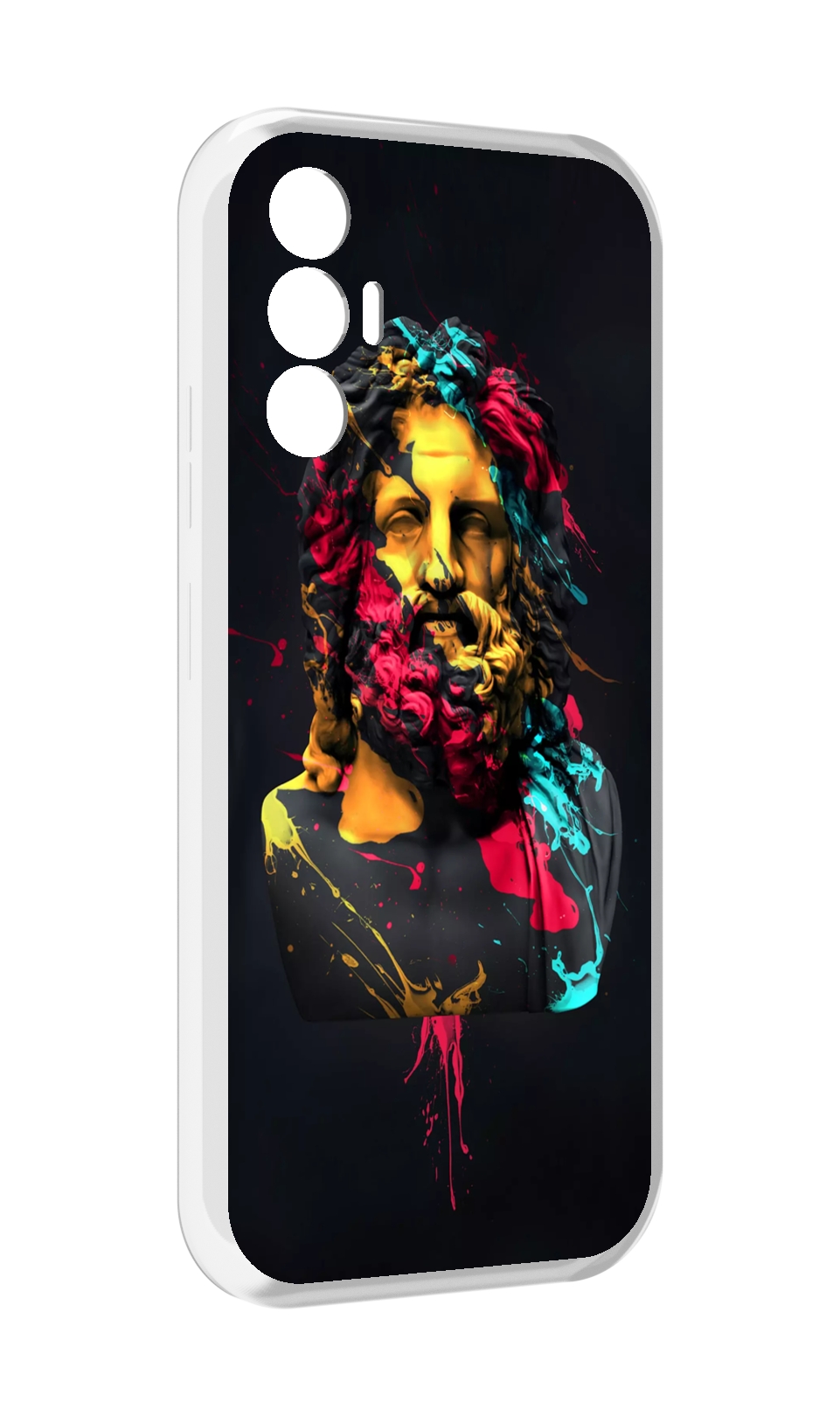 

Чехол MyPads арт-статуя-краски для Tecno Pova 3, Прозрачный, Tocco