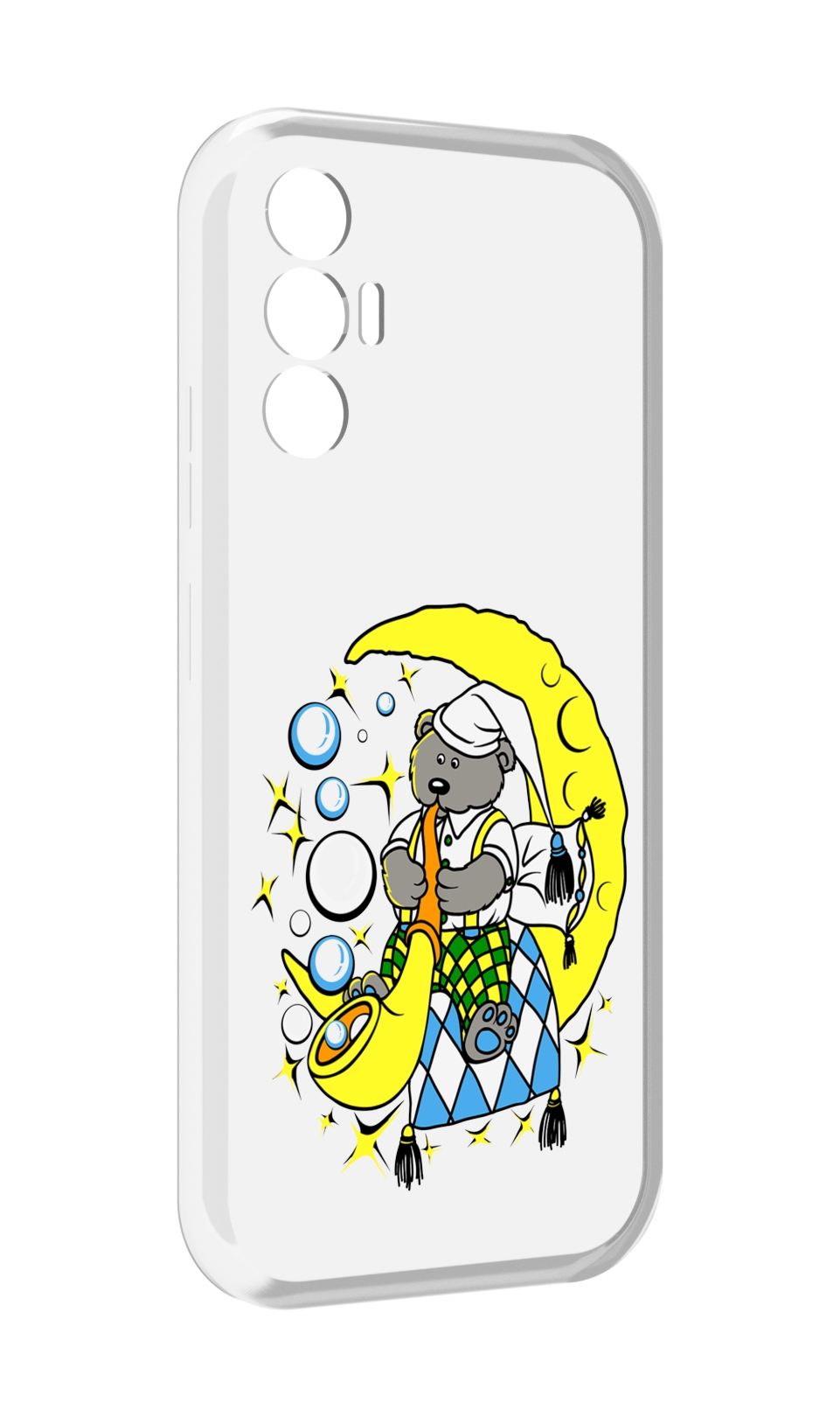 

Чехол MyPads Сырная луна для Tecno Pova 3, Прозрачный, Tocco