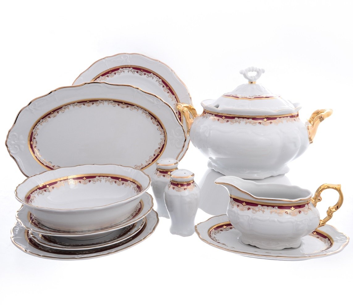 

Столовый сервиз Thun Мария Луиза Красная лилия на 6 персон, 23126-02