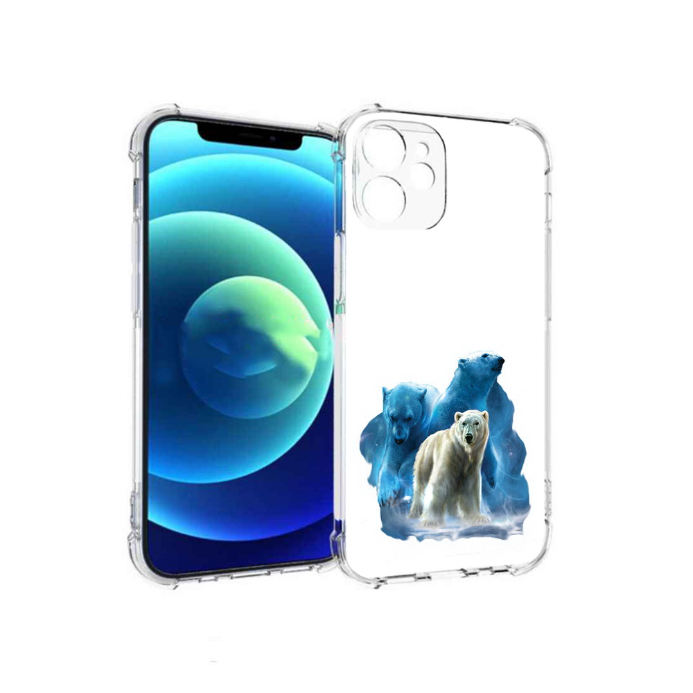 

Чехол MyPads Tocco для Apple iPhone 12 mini полярный медведь (PT157566.610.549), Прозрачный, Tocco