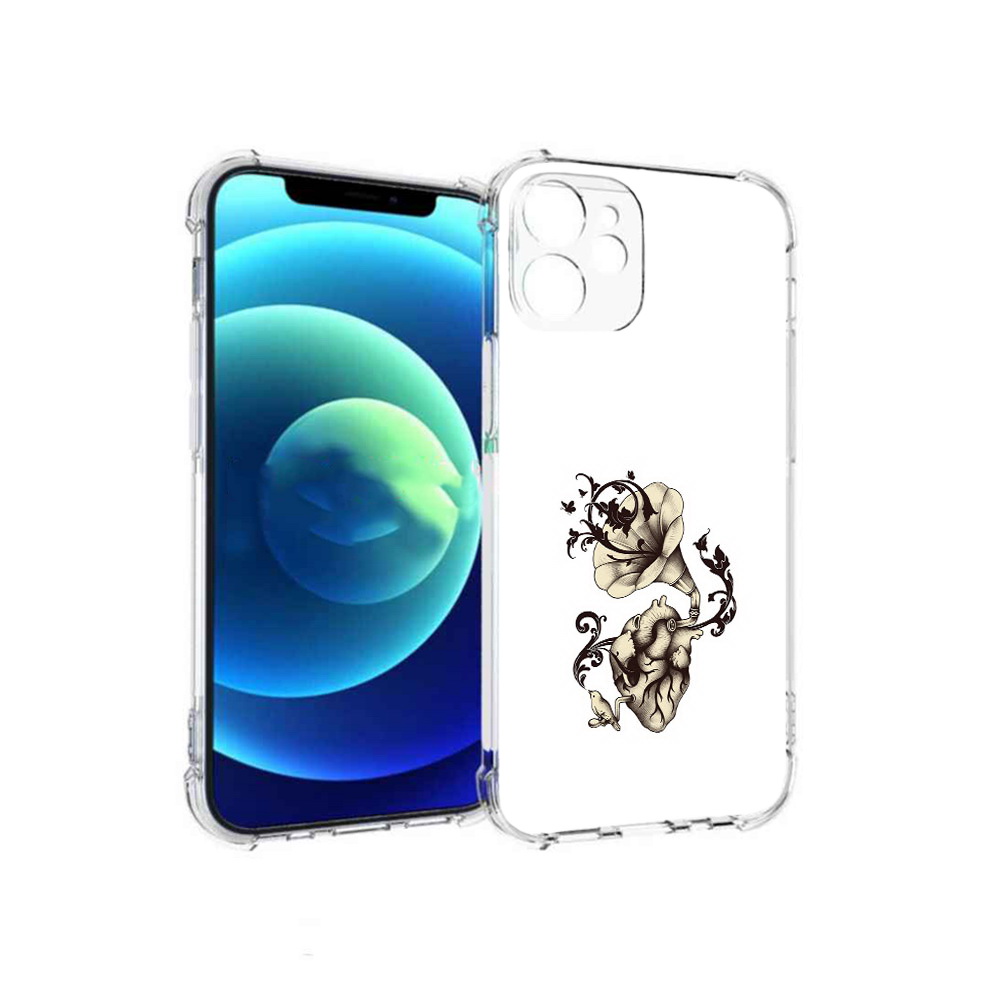 

Чехол MyPads Tocco для Apple iPhone 12 mini Граммофон (PT157566.610.55), Прозрачный, Tocco