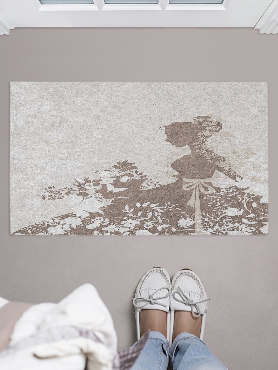 

Придверный коврик в прихожую для обуви, на резиновой основе, 75x45 см door_66615 JoyArty